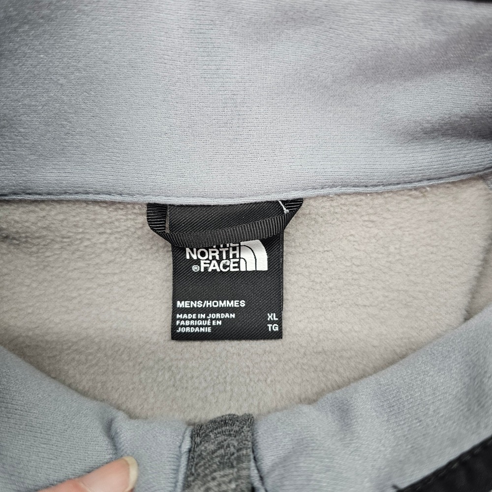 The North Face Canyonlands Mens XL Pullover Half Zip Gray Fleece Jacket Top - Picture 4 of 6